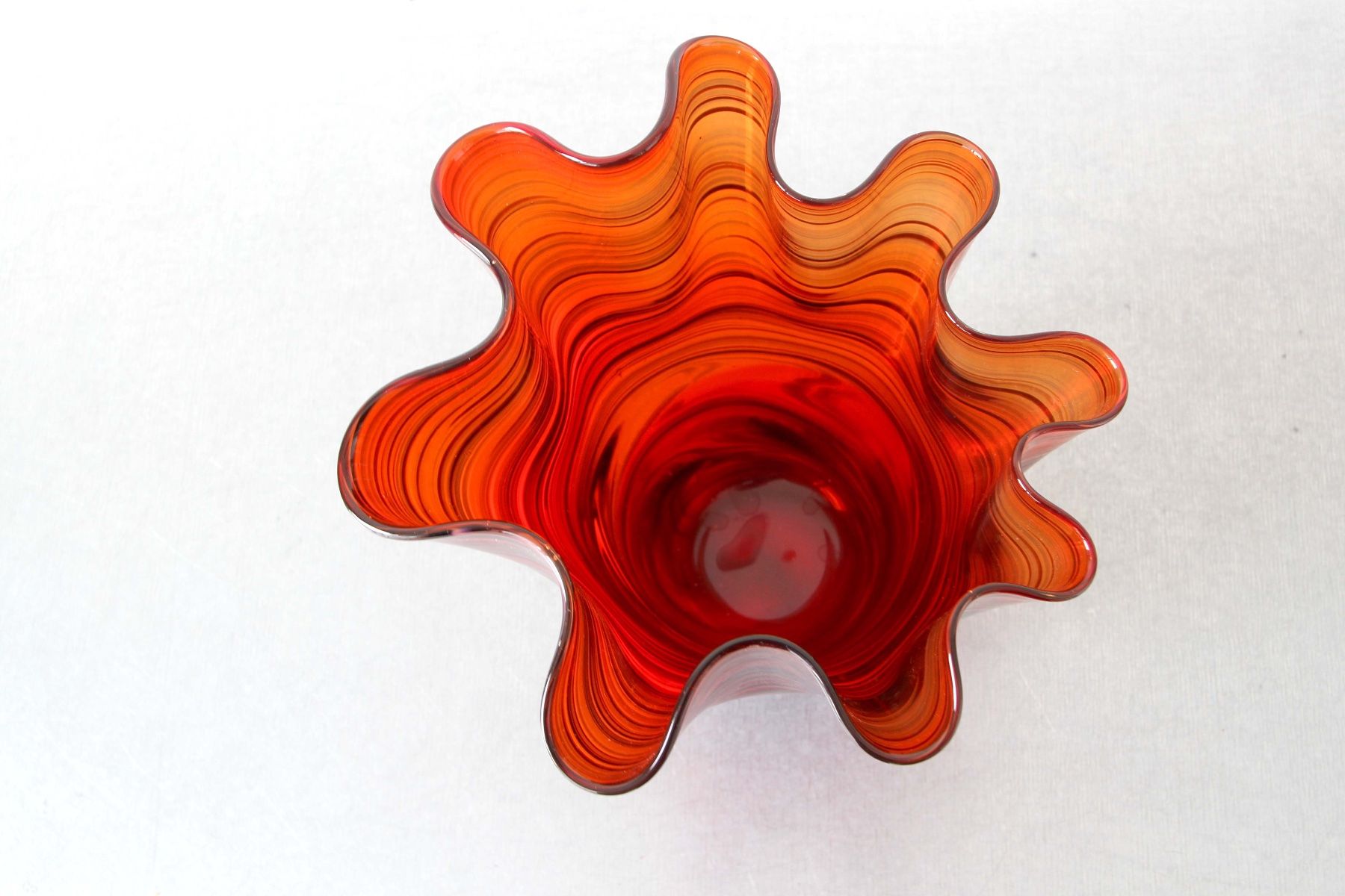 Murano Figuren: grosse Murano Vase "Fazzoletto" - Glasdesign ev. Venini? – Gebraucht aus Merlischachen von sammlerstueck 1