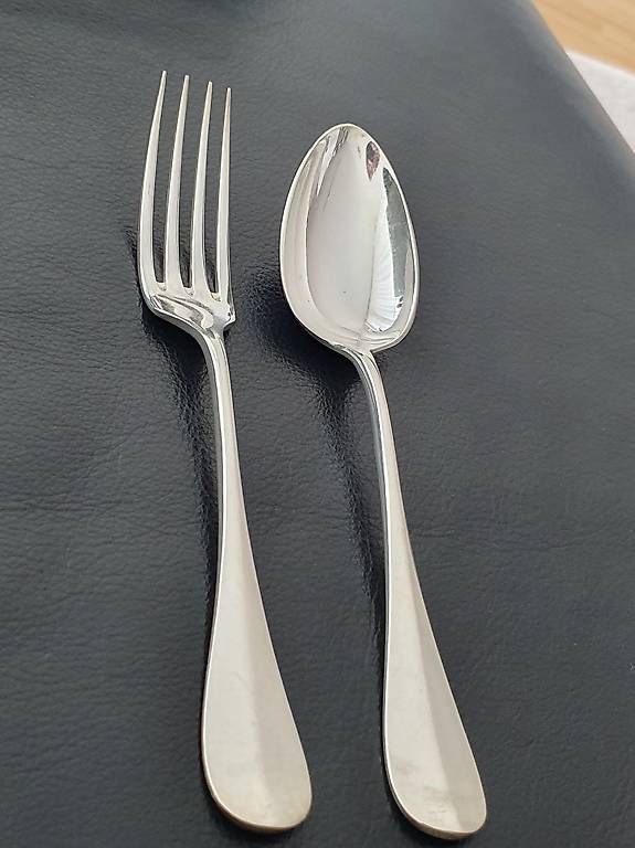 Bestecksets: Besteck antik, 1 Gabel, 1 Löffel, Christofle – Gebraucht aus Urtenen-Schönbühl von sandrabern01