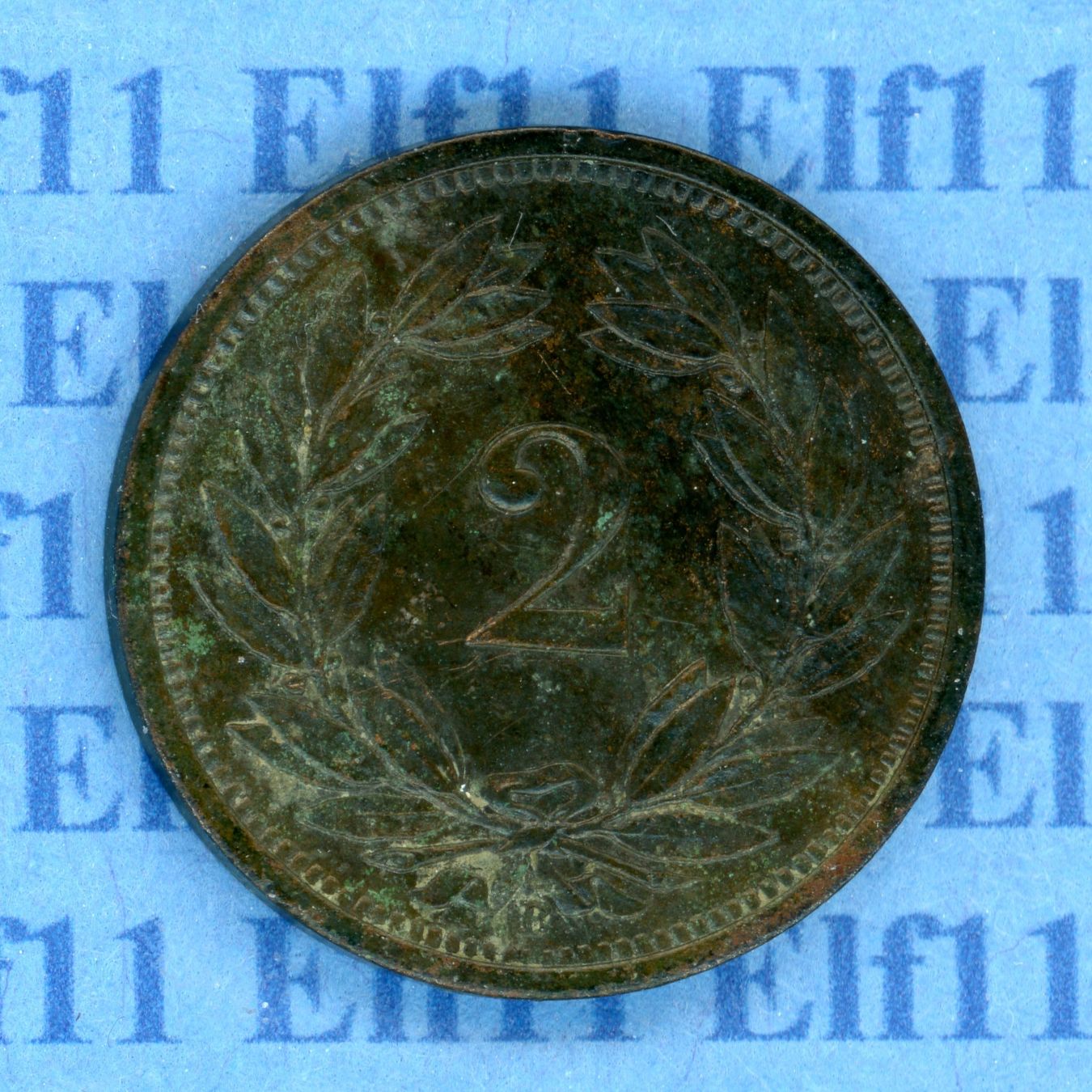 Tutti le monete: CHF___0.02 1925 ss-vz 2 Rappen – Usato da Widnau venduto da Elf11 1