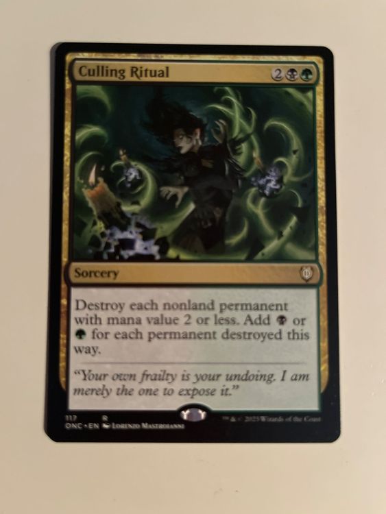 1 x Culling Ritual - Magic: The Gathering - MtG (Gebraucht) in Kriens ...