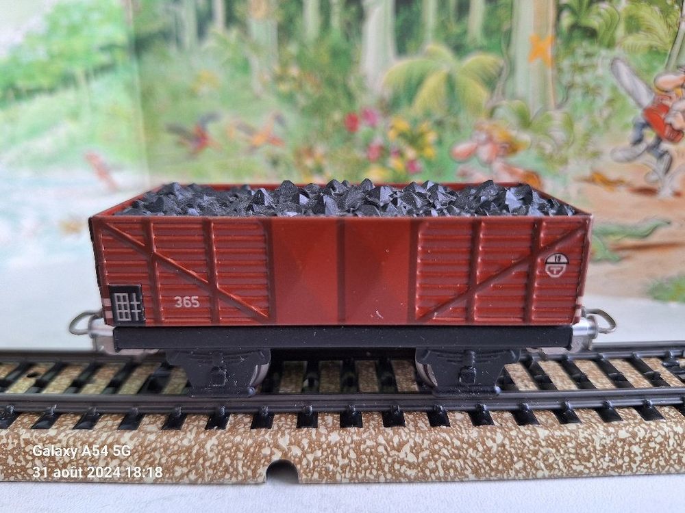 VB 632 C, wagon tombereau type TT chargement de charbon SNCF