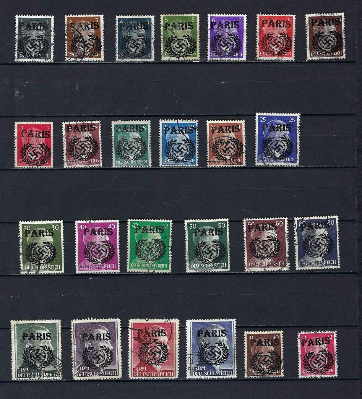 Alle Briefmarken: Besetzung Paris gest. – Gebraucht aus Altstätten SG von Nandodax