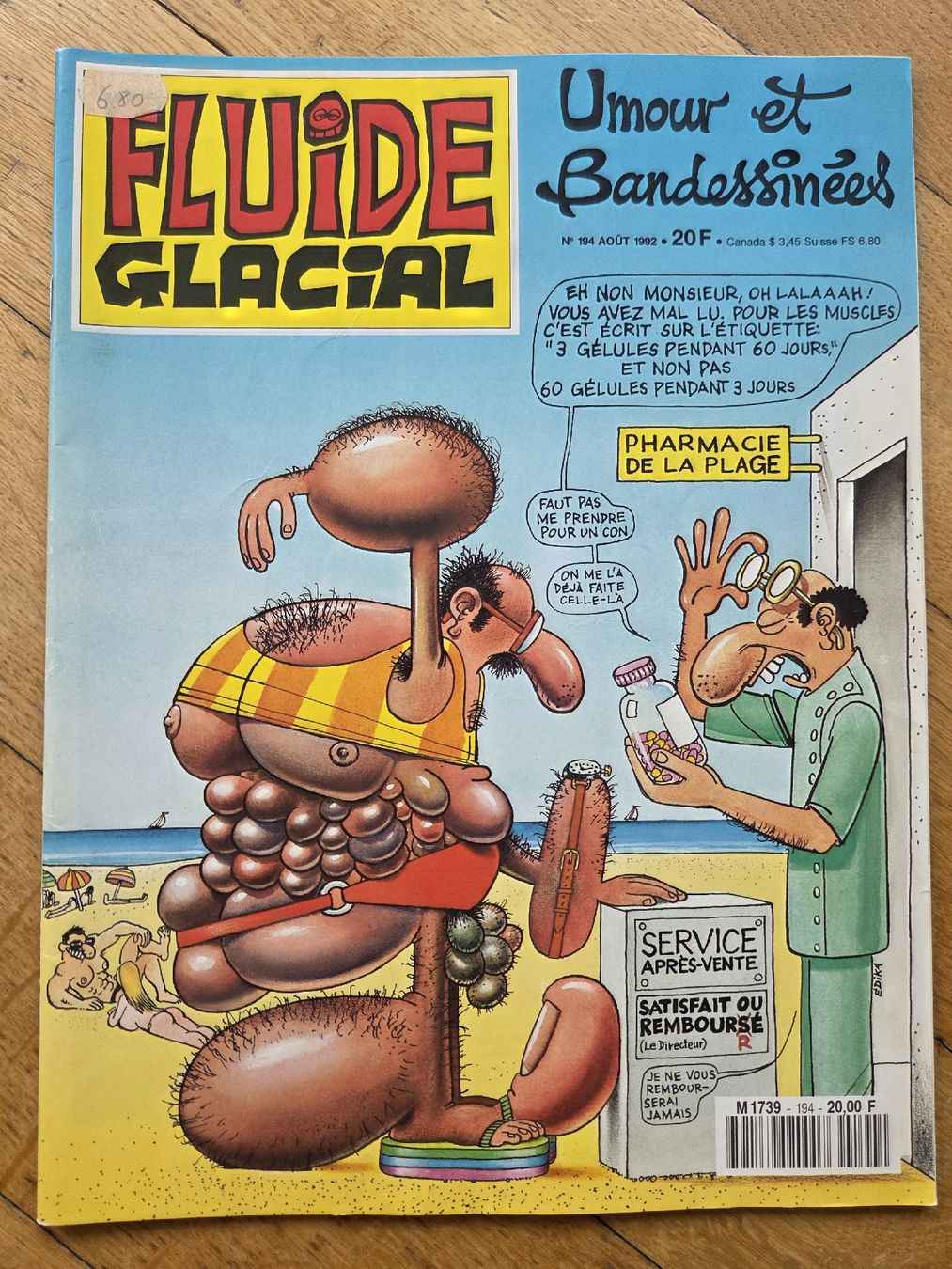 Comics: Fluide Glacial No. 194, Août 1992 – Gebraucht aus Territet von Cenh