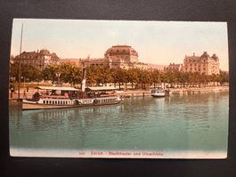 Postkarte Schiff Speer Zürich Utoschloss ungelaufen  (P422)