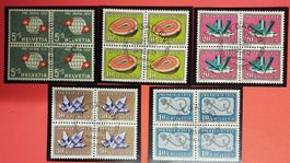 1959 Pro Patria ET im 4-Block Kt. 75.-