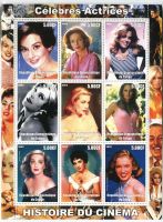 Block "Grace Kelly, Audrey Hepburn, Ursula  Andres". Kongo