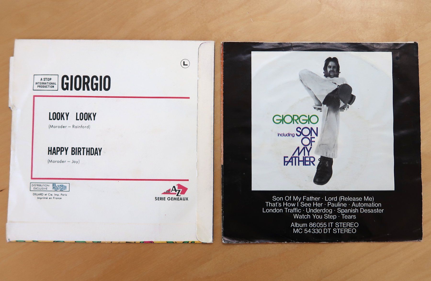 Dischi in vinile: GIORGIO - 2 VINYL SINGLES (VG-/G) – Usato da Hedingen venduto da Studers 1
