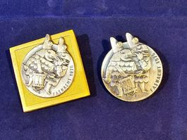 Basler Fasnachtsblaggede  1976 gold und silber