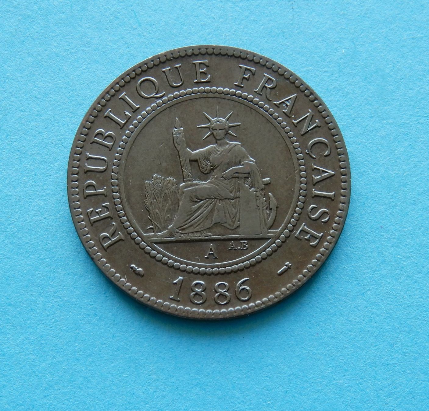 Tutti le monete: Münze Indochina 1 Cent 1886 Bronze – Usato da Trasadingen venduto da Traadinger 1
