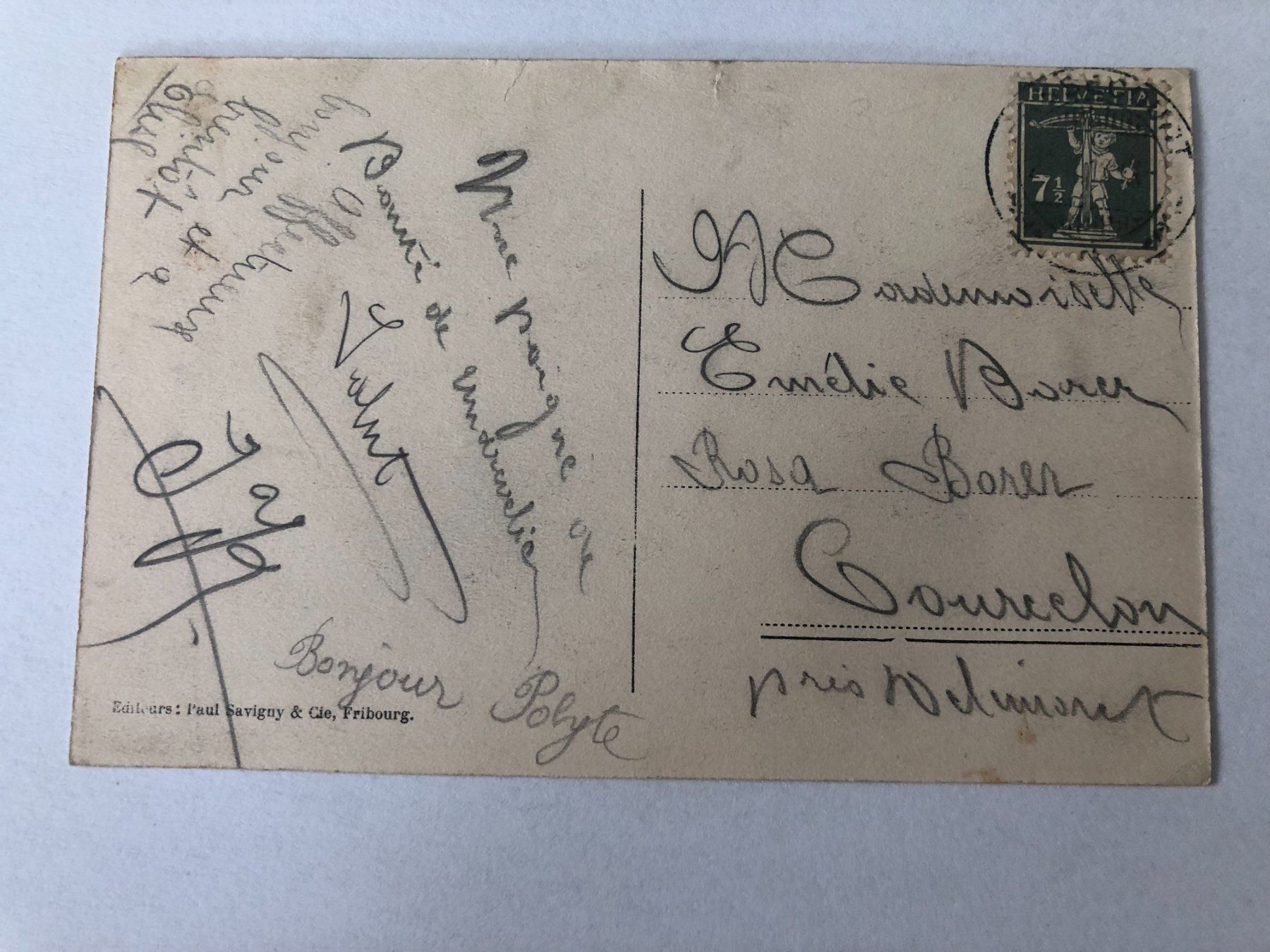 Cartoline postali: Undervelier Vue générale Ansichtskarte alt – Usato da Pfäffikon ZH venduto da Waltoversand 1