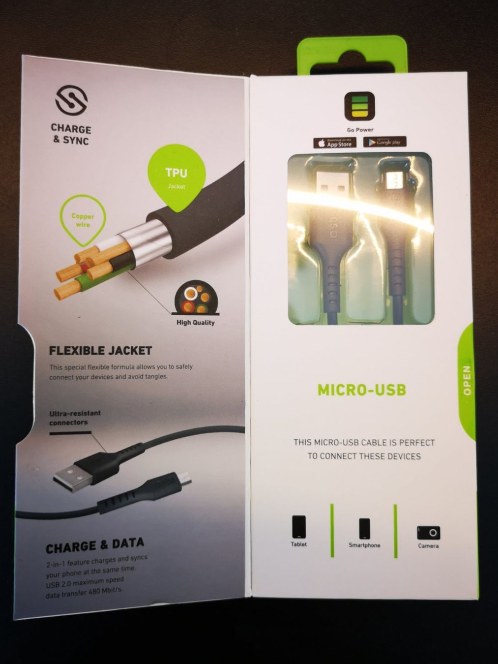 Cavi: SBS Micro USB Daten-Ladekabel, 3m, Neu & Originalverpackt! – Nuovo e nell'imballaggio originale da Liestal venduto da Gitterli01 1