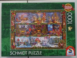Schmidt Puzzle 1000 Teile - Fröhliche Weihnachtszeit