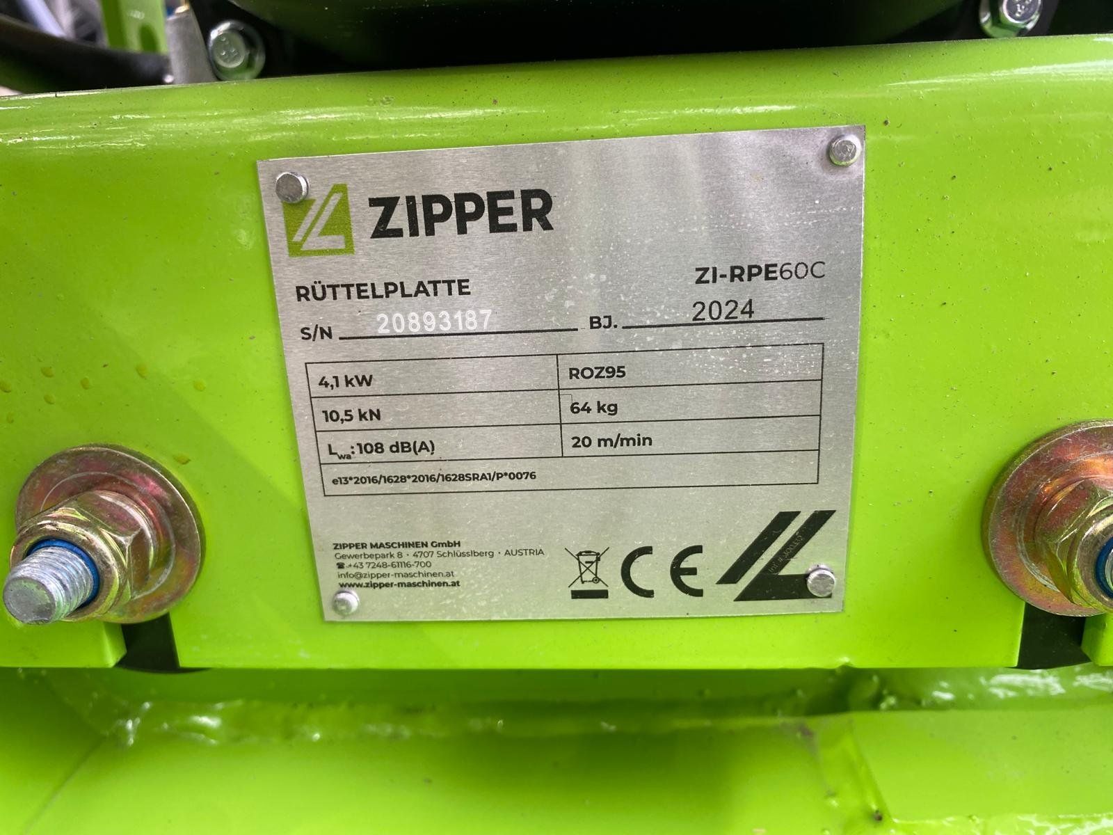 Tutte le macchine: Vibrationsplatte Zipper 196ccm neu – Nuovo (secondo la descrizione) da Heimiswil venduto da Sbastler 4