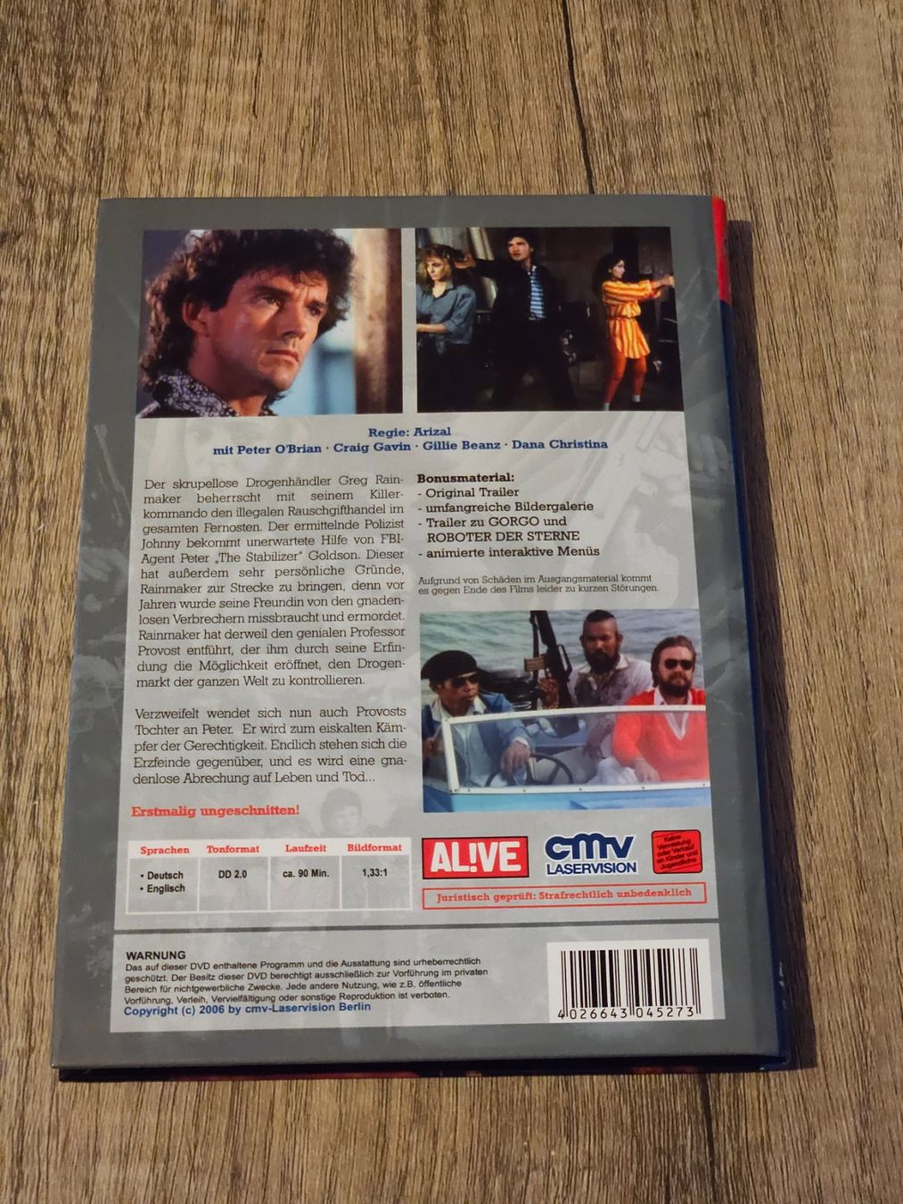 Tutti i DVDs: The Stabilizer -  kleine Hartbox - CMV Laservision – Usato da Wildberg venduto da Reunionevents 1