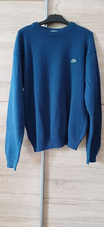 Pull Lacoste bleu laine - Taille 3(S)
