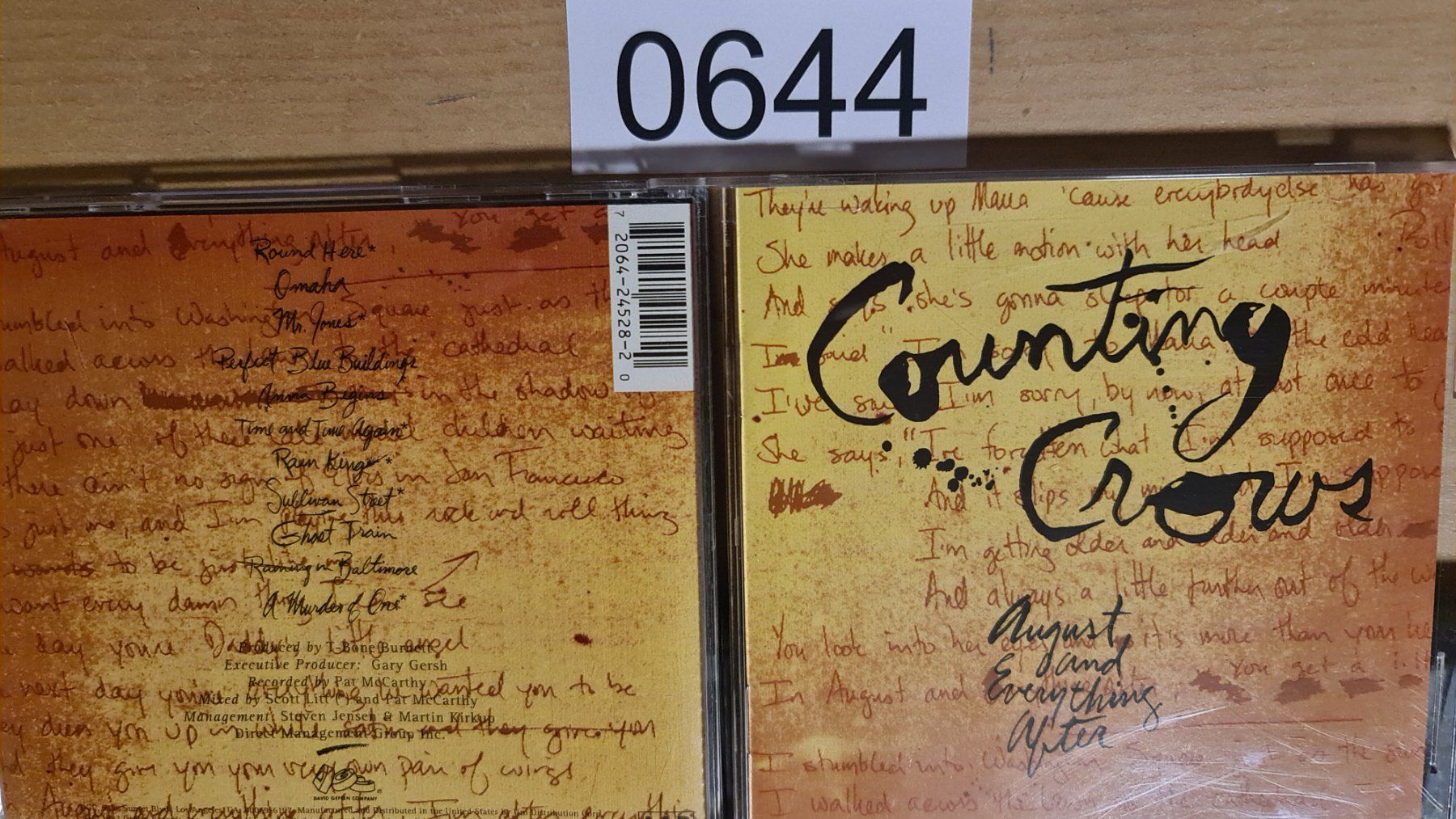 CD: Counting Crows August And Everything After CD – Usato da Dintikon venduto da Vexi