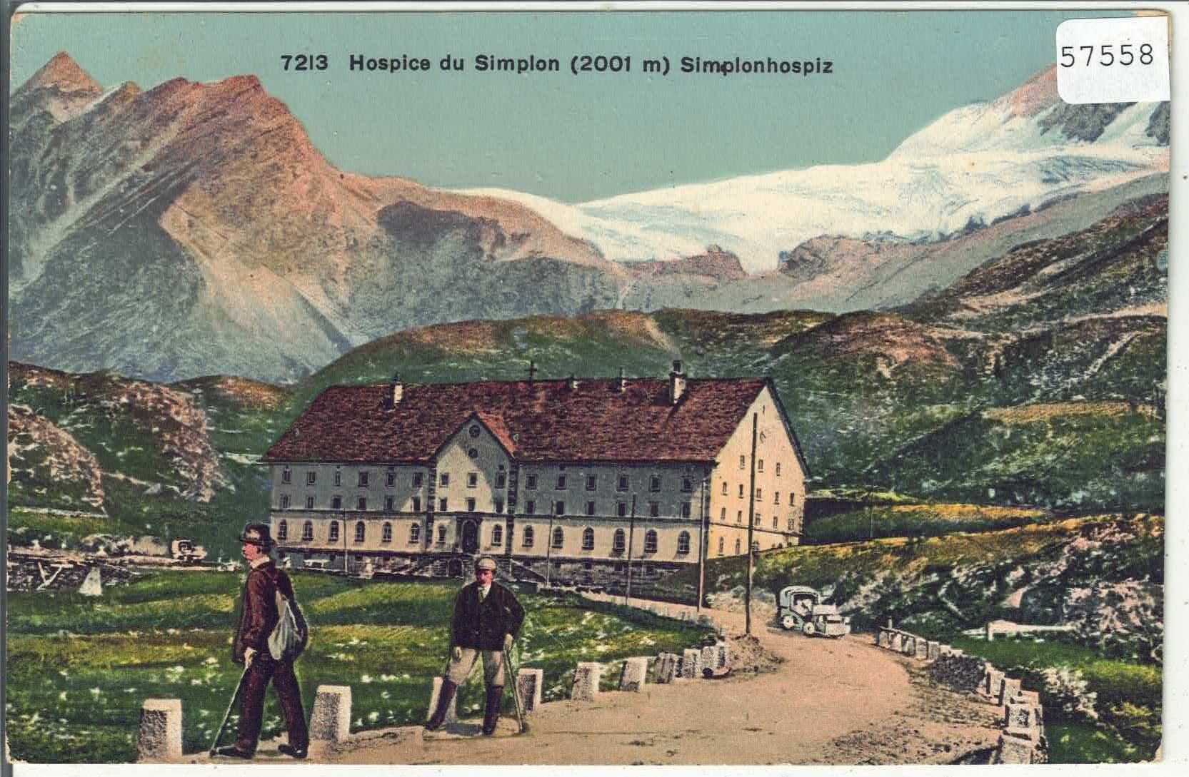 Cartes postales: Hospice du Simplon - Simplonhospiz - animee - Litho – D'occasion à Ettingen par Kartenplanet