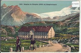 Hospice du Simplon - Simplonhospiz - animee - Litho