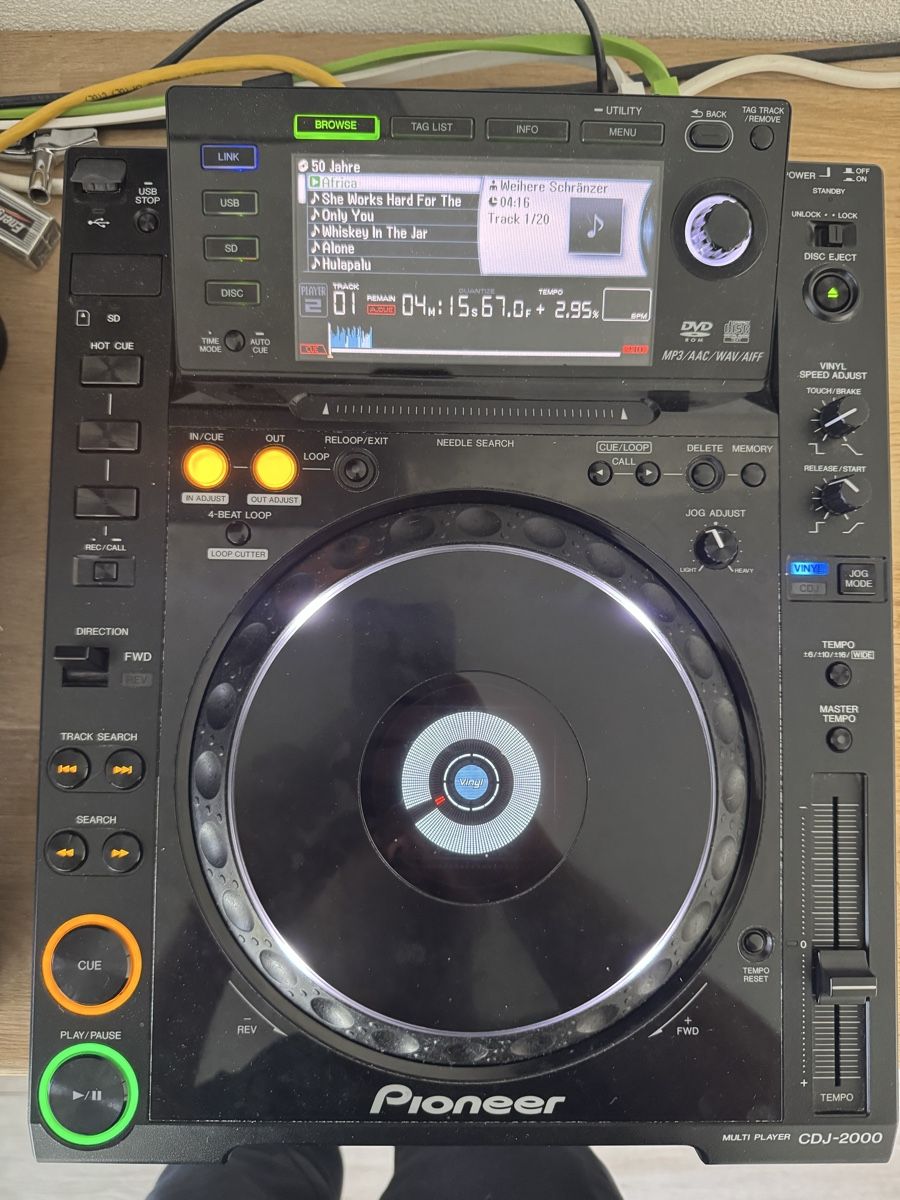 Pioneer Lettore multimediale & Streamer: Pioneer CDJ 2000 inkl. Decksaver – Usato da Riedholz venduto da swissdrummusic