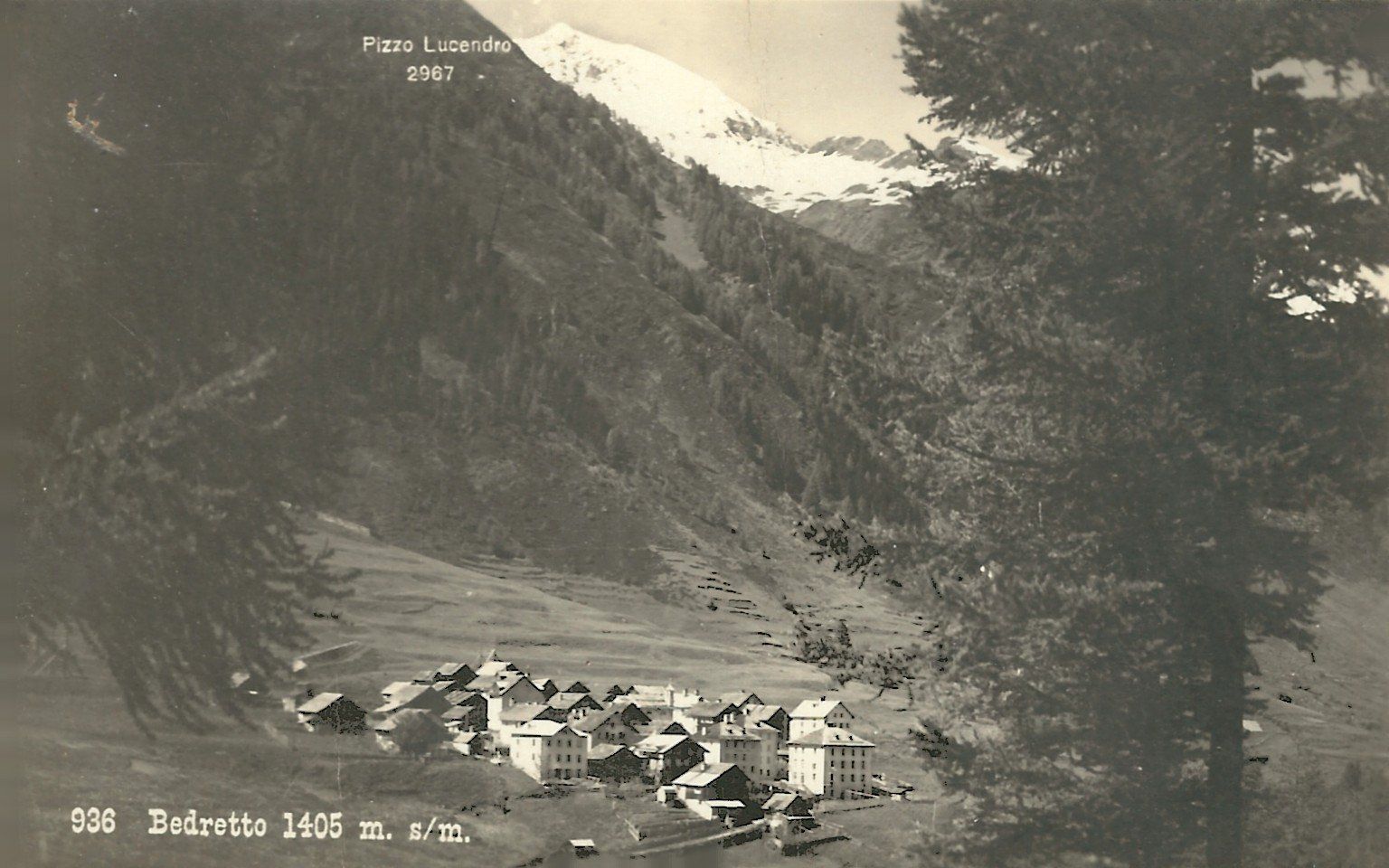 Cartes postales: alte Ansichtskarte von Bedretto – D'occasion à Flums par Guscha1