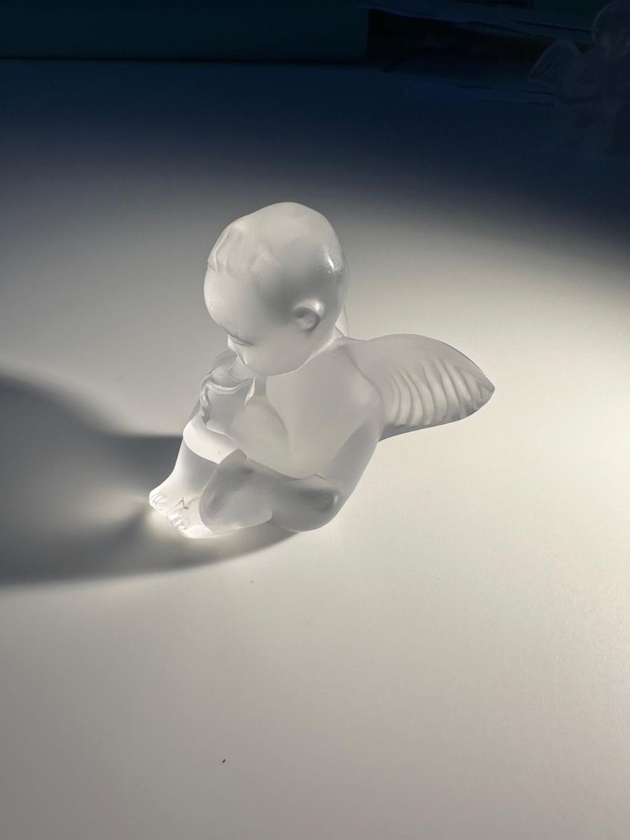 Lalique Figuren: Lalique Engel aus Kristallglas – Gebraucht aus Zürich von Aapitz