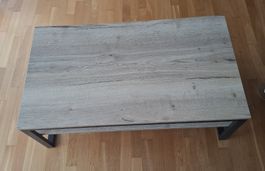 Couchtisch Holzoptik Metallgestell guter Zustand