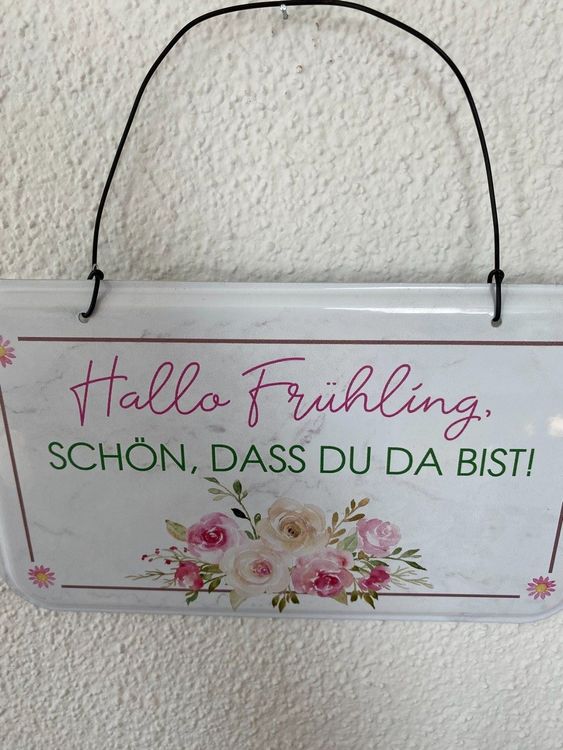 2 Stück Frühlings-Sommer Willkommens-Banner – Floral Mit Schmetterlingen | 30 X 180 Cm, Polyester | Für Haustür, Garten, Terrasse