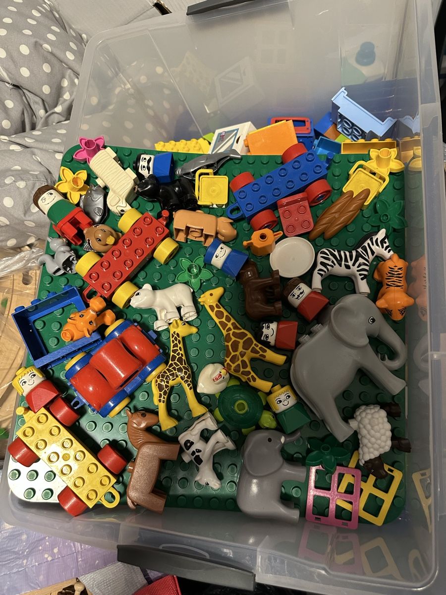 Giocattoli: duplos gemischt mit grosser bauplatte – Usato da Landquart venduto da lumima