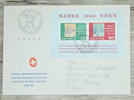 CL02 Enveloppe + Timbre Suisse 1965