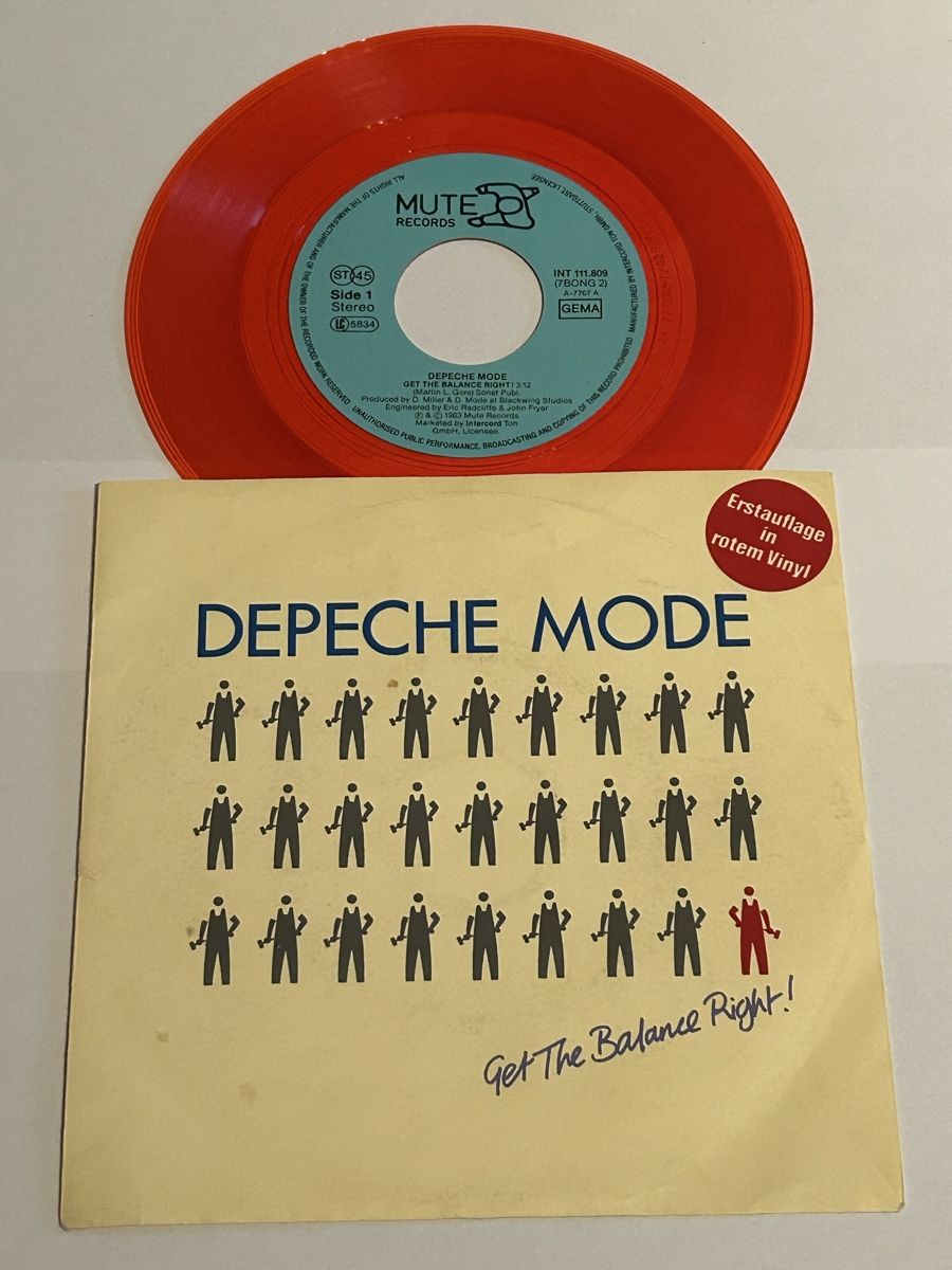 Dischi in vinile: Depeche Mode. 1983. Red Vinyl. Get The Bslance Rught – Usato da Faulensee venduto da Mizuno06
