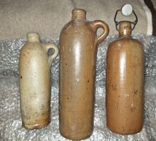 3 antike Stoneware