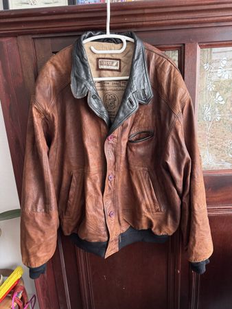 Jean Raffael Vintage Lederjacke Bomberjacke