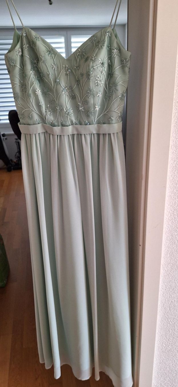 Vestiti: Türkises, elegantes Kleid, einmal getragen – Usato da Aarberg venduto da Pespin 2