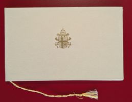 VATIKAN FOLDER KUNSTLEDER PAPST JOHANNES PAUL SCHWEIZ 1984