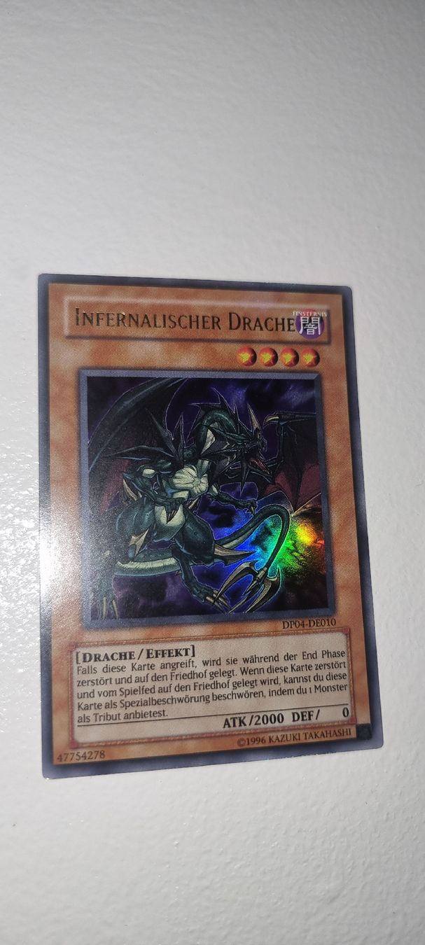 Karten: Yugioh Infernalischer Drache – Gebraucht aus Suhr von qkr_62qb