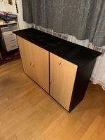 Sidebord Holzoptik/Schwarz Gebraucht