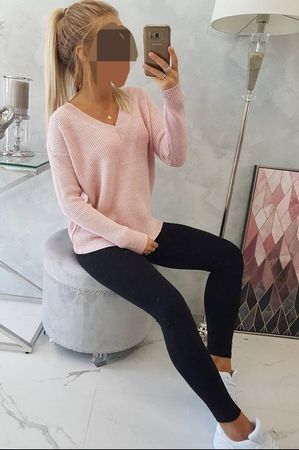 Kesi V-Neck Pulli Rosa S,M