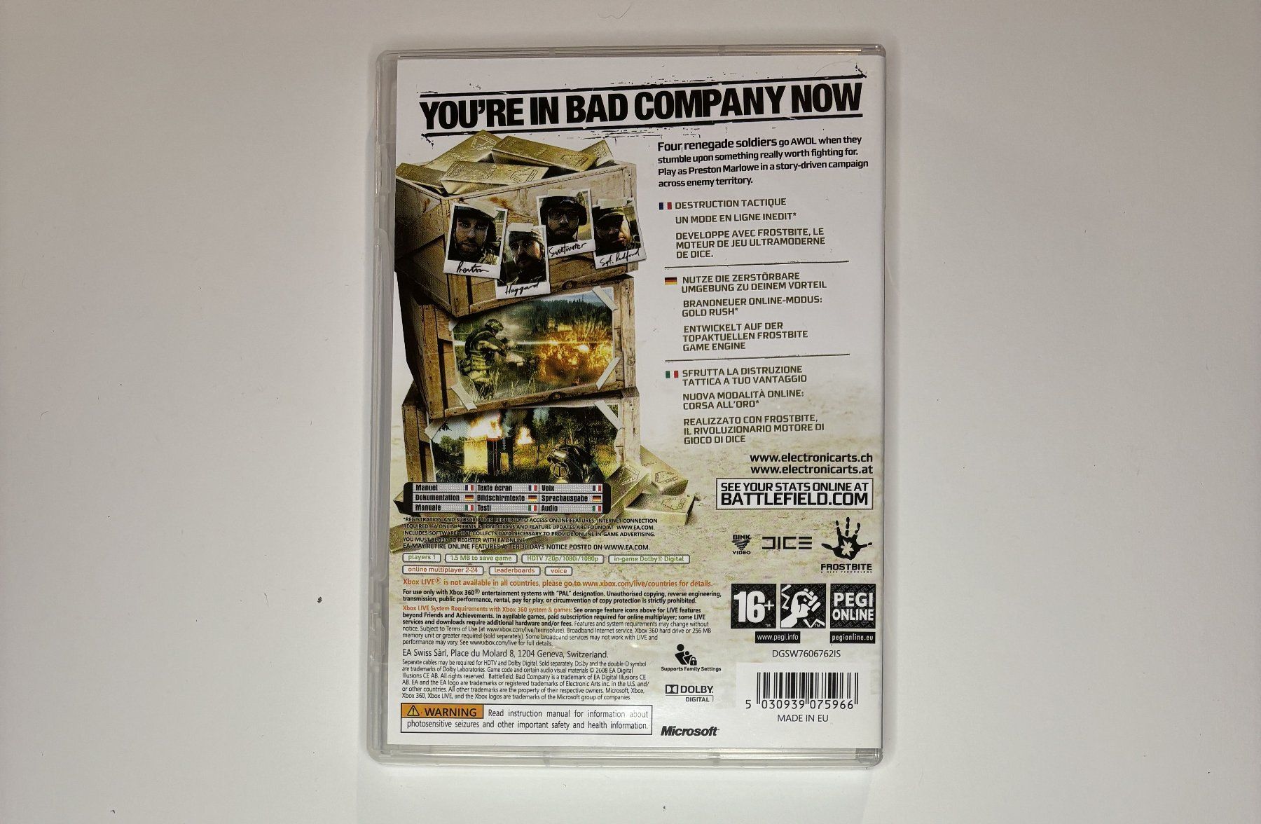 Giochi: XBOX 360 - Battlefield: Bad Company – Usato da Allschwil venduto da Bullach 2