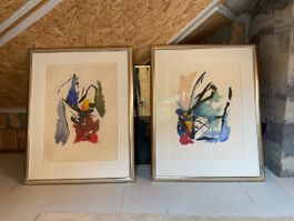 Zwei wunderschöne Kunstdrucke von Jean Miotte