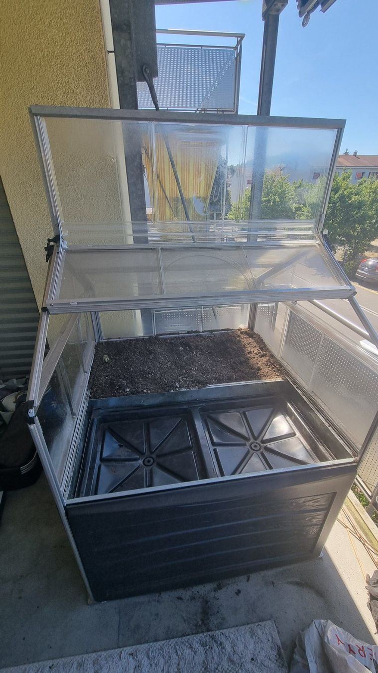 Box contenitori: Gewächshaus mit Hochbeet (Palram Crystal) – Usato da Münchenstein venduto da Luca_Battista 2
