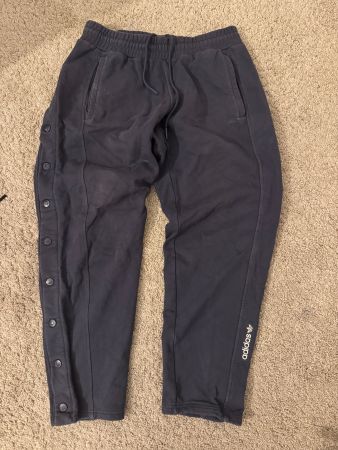 vintage Adidas Trainingshose blau Grösse L mit Druckknöpfen