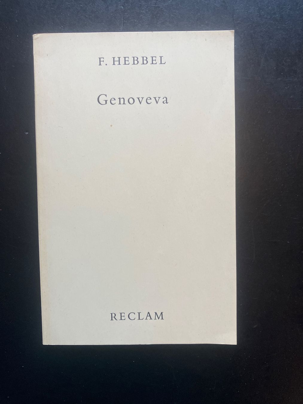 Libri: Genoveva, F. Hebbel. Reclam – Usato da Wangen ZH venduto da day01