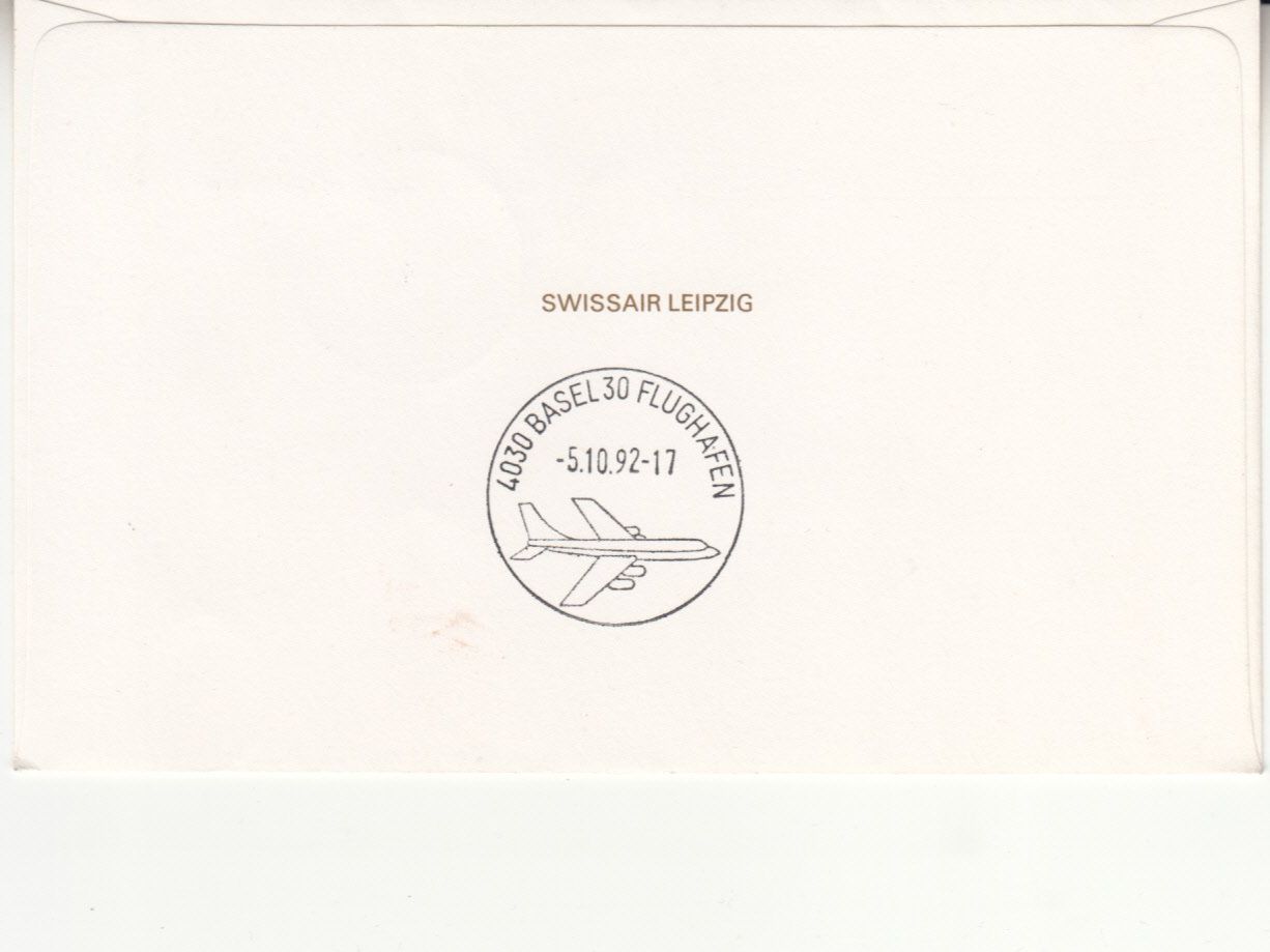 Alle Briefmarken: SLH RF 92.12 a Leipzig - Basel – Gebraucht aus Bürglen TG von StampGraf 1
