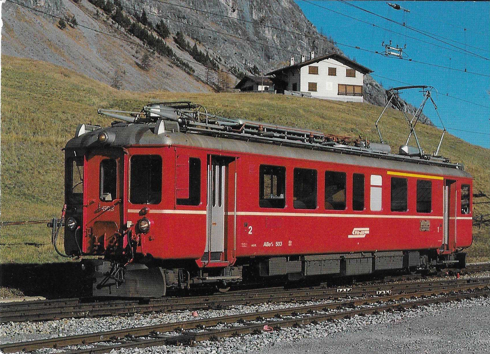 Ansichtskarten: RhB Elektrischer Triebwagen ABe 4/4 503 – Neu (gemäss Beschreibung) aus Rothrist von Stranglehold