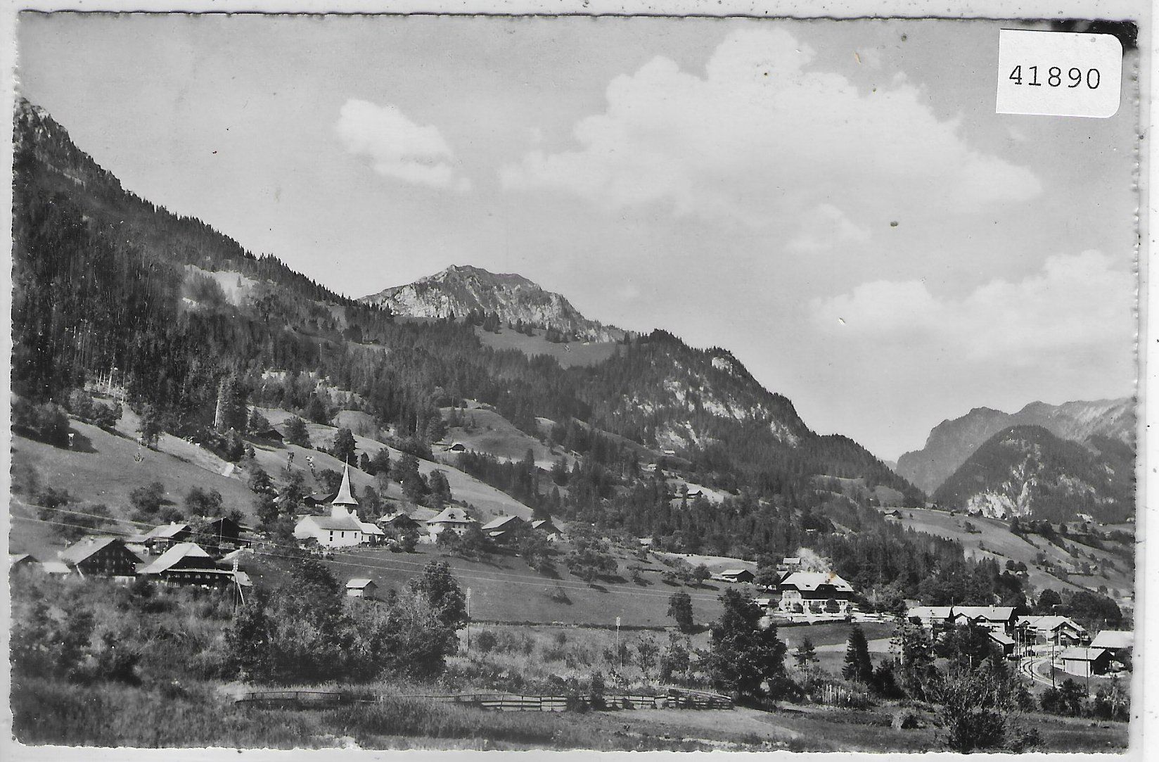 Cartoline postali: Oberwil im Simmental - Generalansicht – Usato da Ettingen venduto da Kartenplanet