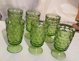 6 Whitehall-Trinkgläser für Wasser oder Saft hergestellt USA