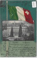 Neuchatel - Palais Rougemont - Fahnen-Litho