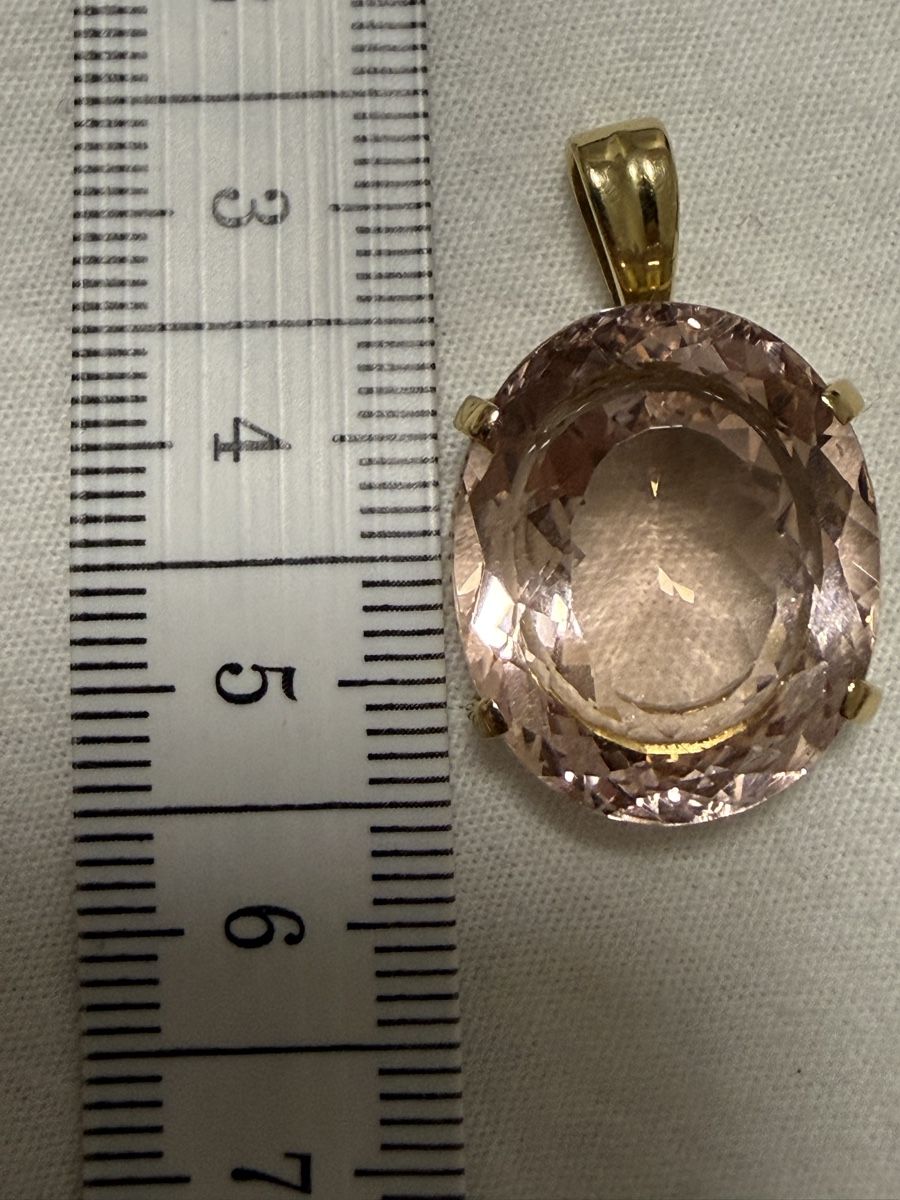 Ciondoli: Anhänger Gold 18k mit Morganit – Usato da Oberhof venduto da RealStone 3
