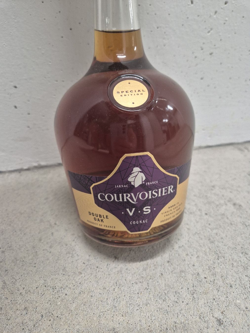 Courvoisier Spirituosen: Courvoisier V.S. Double Oak cognac 1L – Neu und originalverpackt aus Basel von Elena_02
