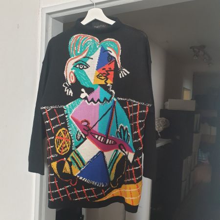 Questa Donna, schöner Pullover mit Merinowolle Gr. 44